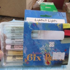 ART SPECTRUM ARTIST SOFT PASTELS 6 PACK COLOR LIGHTEST LIGHTS