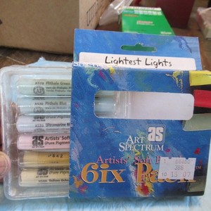 ART SPECTRUM ARTIST SOFT PASTELS 6 PACK COLOR LIGHTEST LIGHTS