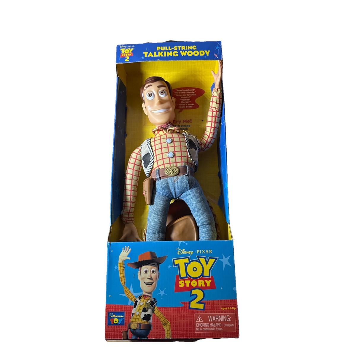 TOYSTORY2『TALKING WOODY』 Toy Story 2 Pull-String Talking Woody Figure 1995 Think Way