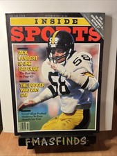 W9 1982 JACK LAMBERT STEELERS Newsstand Inside Sports Magazine 