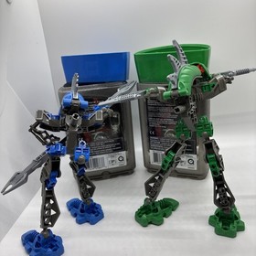 LEGO BIONICLE: Rahkshi Lerahk (8589) | Rahkshi Guurahk (8590) With Canister