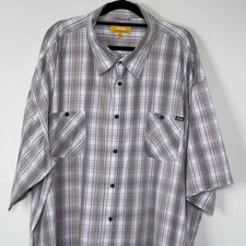 Jeep 4XL Grey Check Shirt   100 Cotton