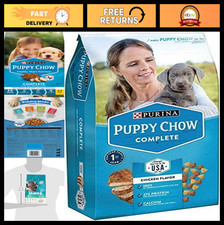Complete Dry Dog Food for Puppies, Chicken Flavor, 4.4 lb Bag - Nutritious & Tas 7.98 per pound