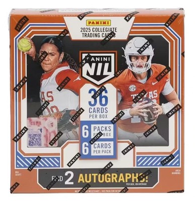 2025 Panini NIL Texas Longhorns Factory Sealed Hobby Box