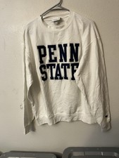 Penn State Nittany Lions White Champion NCAA Sweatshirt Size Large