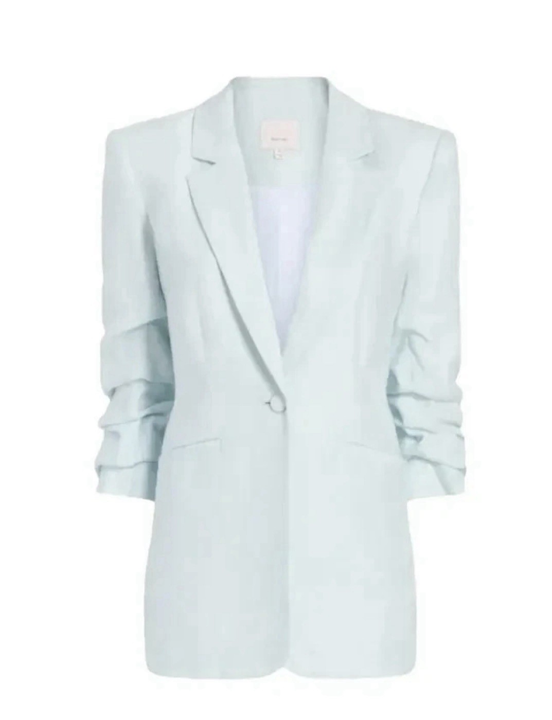 Cinq A Sept Kylie Linen Blazer in Blue Size- 0