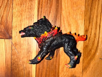 Schleich Eldrador Creatures Hellhound Lava Monster Mythical 2 Headed Dog 42451