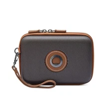 DELSEY Paris Chatelet 2.0 Crossbody Bag & Clutch, Textured Polycarbonate Brown