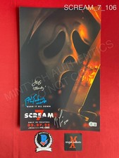 Scream 7 cast signed 11x17 photo Matthew Lillard Ethan Embry Jasmin Savoy Brown