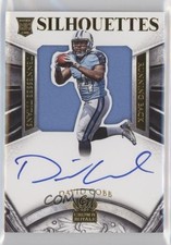 2015 Panini Crown Royale Rookie Silhouettes Gold 8/49 David Cobb #208 4pn