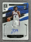 2020-21 Panini Impeccable Tyrese Maxey Stainless Stars Rookie RC Auto 76ers /99