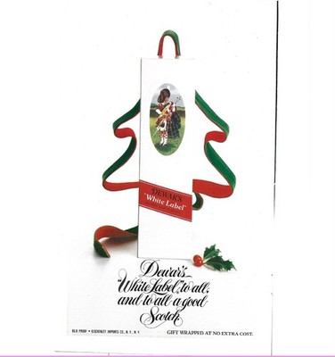Print Ad Dewars White Label Scotch Whisky Holiday Christmas Tree 1978 Cocktail