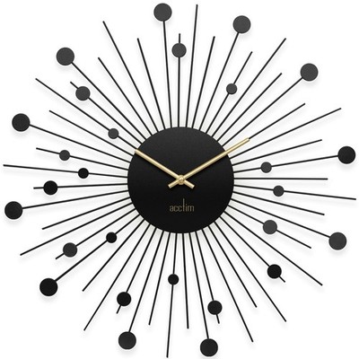 Acctim Brielle große Wanduhr Starburst / Sunburst bemalter Metallrahmen 50 cm