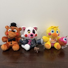FNAF Five Nights at Freddy's Jazwares Freddy Mangle Chica 8" Plush Set of 3 NEW