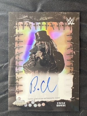 2025 Topps Chrome WWE Cactus Famed Phantoms Uncle Howdy Autographed Card