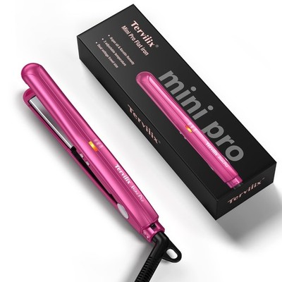 Mini Flat Iron Adjustable Temperature, Travel-Size Mini Hair Straightener, Sm...