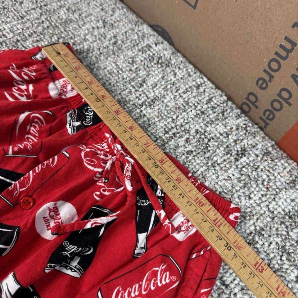 Pijama Coca Cola para Hombres Adultos Pequeño Fondo Rojo Soda Pantalones para Dormir Foto 2 de 4