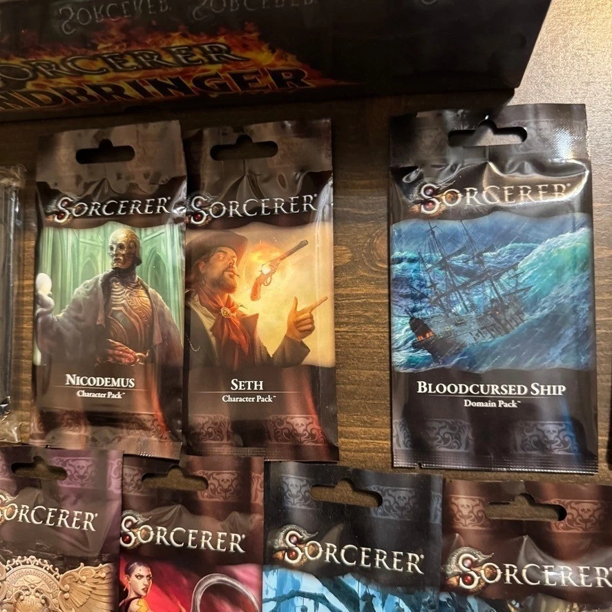 NIB Sorcerer Endbringer Board Game plus 11 Kickstarter Exclusive Packs & boards - Image 4 of 4