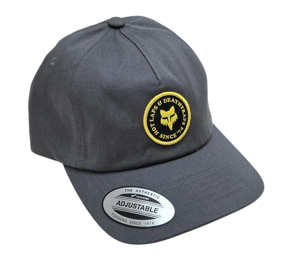 Fox Racing Hotlaps & Deathtraps Adjustable Strapback Hat Grey