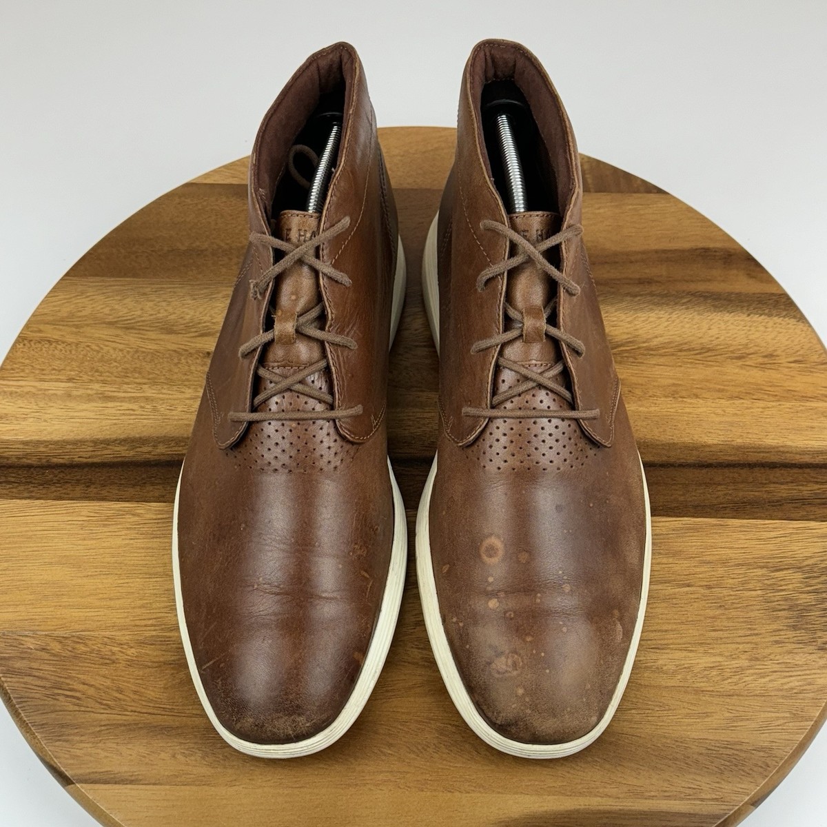 Mens Cole Haan Grand Os Watson II Brown Perforated Leather  display picture 2