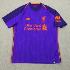 Liverpool Jersey Mens Small 2018 2019 Away Football Shirt New Balance LFC Kit