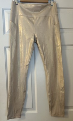 Fabletics Pureluxe Oasis High Waisted 7/8 Leggings Shiny Women s Large