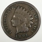 1891 United States Indian Head Cent Penny - Good (G) KM#90a - IH.91G