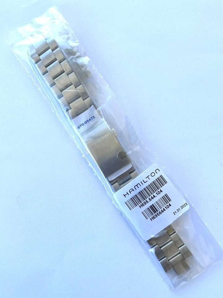 Original Hamilton Fits Case-Back # H644550 Metal Steel Watch Band Bracelet - Image 3 of 3