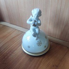 Hutschenreuther Spieluhr weiß gold  2009 Limitiert  Engel Weihnachten min OVP.