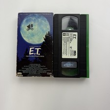 ET The Extra Terrestrial VHS 1988 Movie Green Black Tape Spielburg
