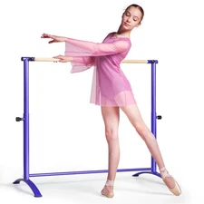 51" Portable Freestanding Stretching Dancing Ballet Bar W/4 Adjustable Heights