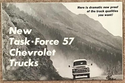 Chevrolet Truck Range USA Verkaufsprospekt 1957 Task Force 57 Trucks