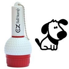 Golf Ball Stamp Marker Black Dog Self Inking Quick Dry Alignment Tool