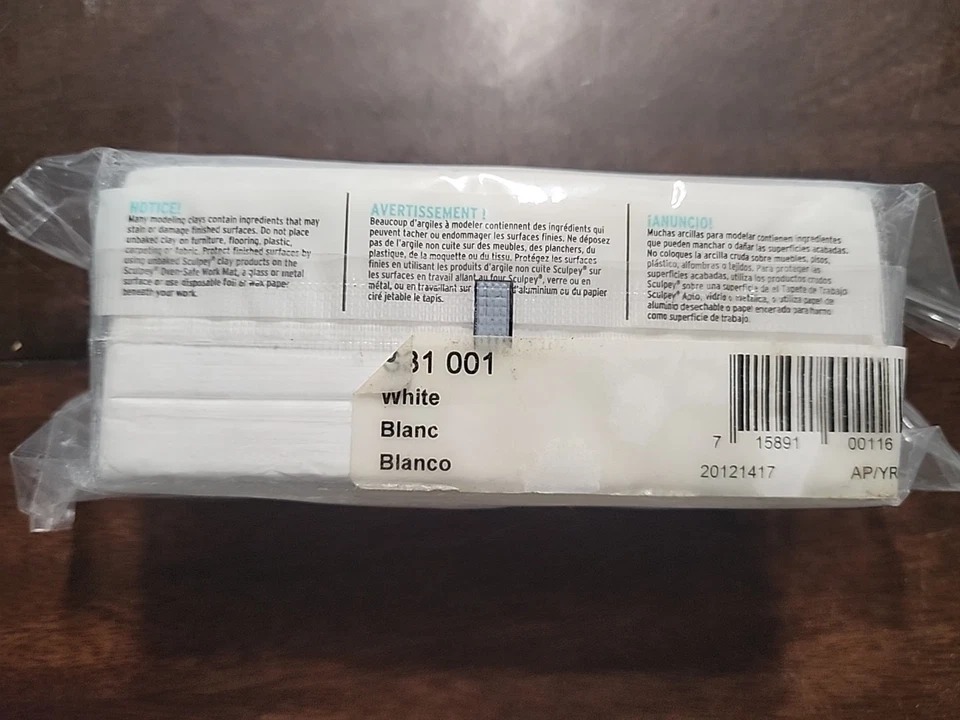 Sculpey III argila de polímero branco 1 lb forno assado lacrado - Imagem 4 de 4