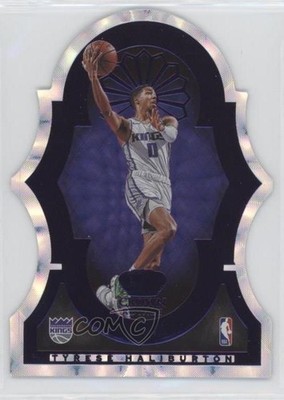 2020-21 Crown Royale Purple 13/25 De'Aaron Fox Tyrese Haliburton Rookie RC 7y2