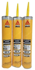 Sika Pro Select 29oz Self-Leveling Sealant Polyurethane 3-Pack Bundle Lot GRAY