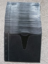 LOT OF 25, Plastic Dual-Sided CD/DVD Sleeves with Soft Woven Insert-Black