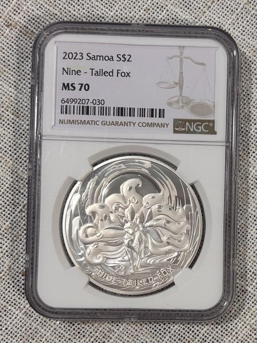 MS70 2023 Samoa Mythical creatures Nine Tailed fox 1 oz