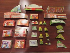 motorific slot car RACETRACK scenery board group 29 pieces 