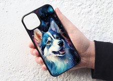 Husky Puppy Dog Stars Galaxy Space Style Design Mobile Phone Case Cover