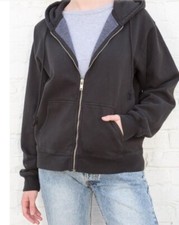 Brandy Melville Carla Hoodie Sweatshirt Black...
