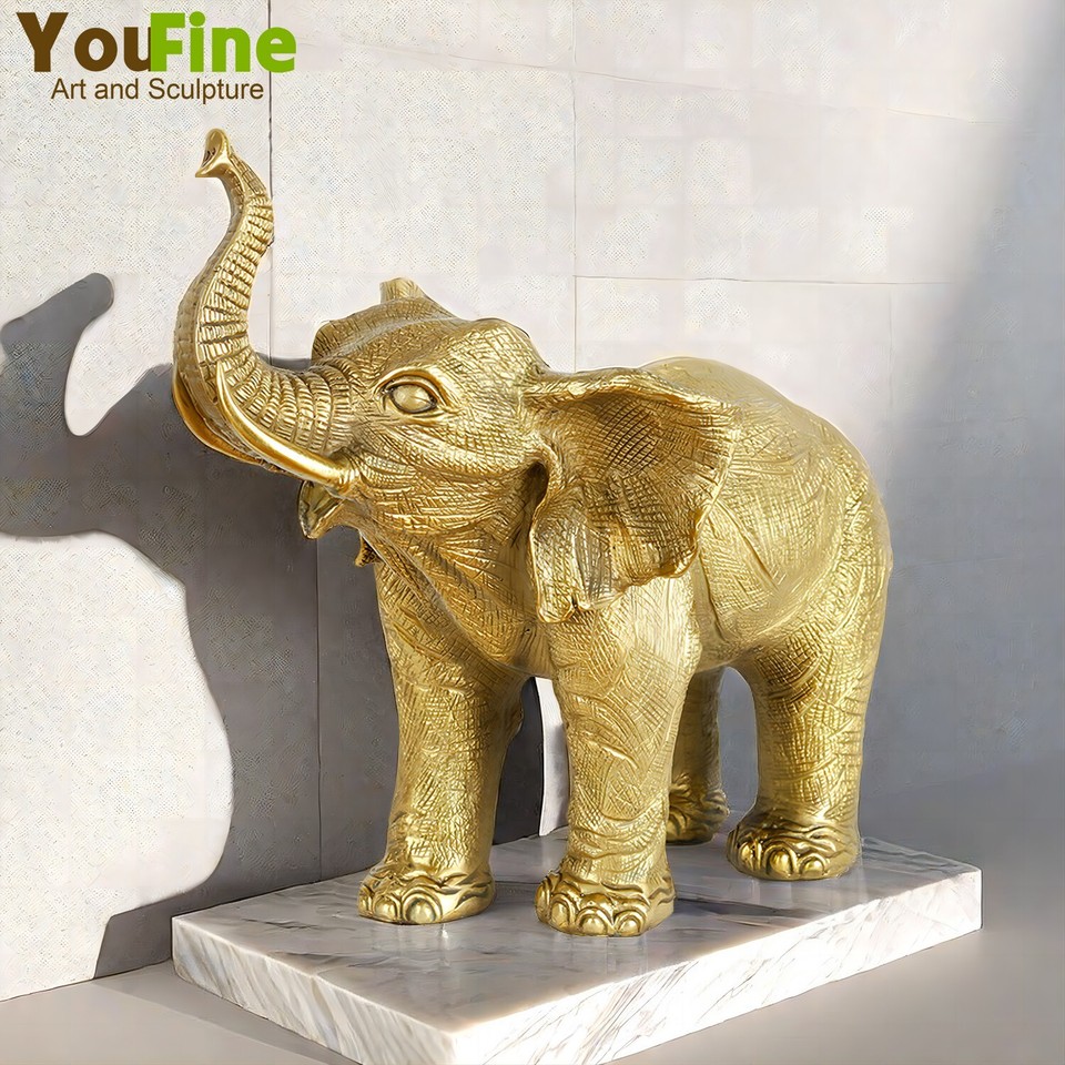 Bronze Elephant Statue Casting Elephant Sculpture Bronze Art Crafts