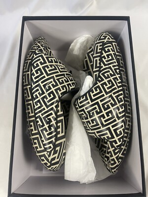Balmain Black B-IT Leather Quilted Monogram Puffer Slide Sandals