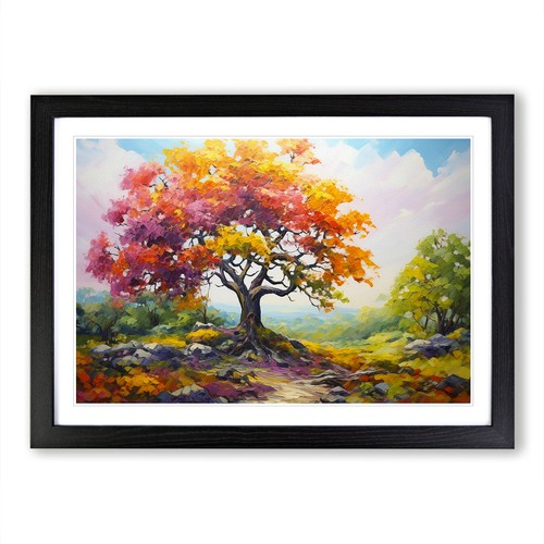 Oak Tree Action Framed Canvas Wall Art Print Poster Picture, Home Decor - Picture 3 of 9