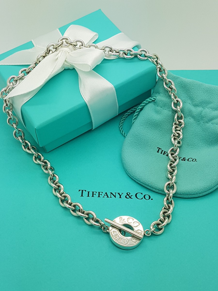 Authentic Tiffany & Co. 1837 Circle Toggle 17.5