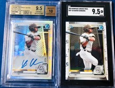 2020 Bowman Chrome 1st XAVIER EDWARDS Refractor Auto /499 BGS 9.5 + SGC 9.5