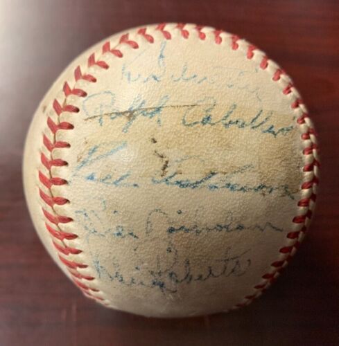 1952 Philadelphia Phillies Team Robin Roberts Signed Baseball w/ JSA COA - CM751 - Picture 3 of 9