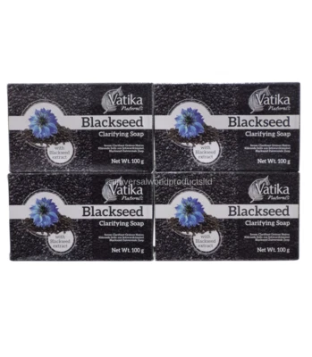 DABUR 4 x Vatika Naturals Blackseed Soap - Clarifying Soap