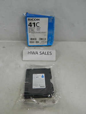 Genuine Ricoh 405762 GC41C Cyan Print Cartridge NEW OEM OPEN BOX