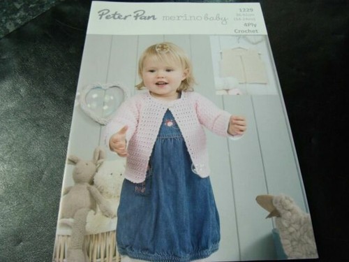 Crochet PATTERN Baby Matinee/jacket/sweater/coat And Bonnet 18 20 In